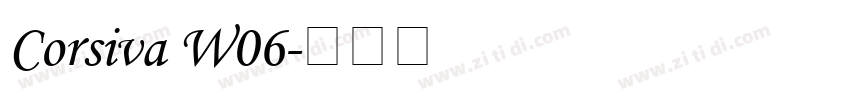 Corsiva W06字体转换